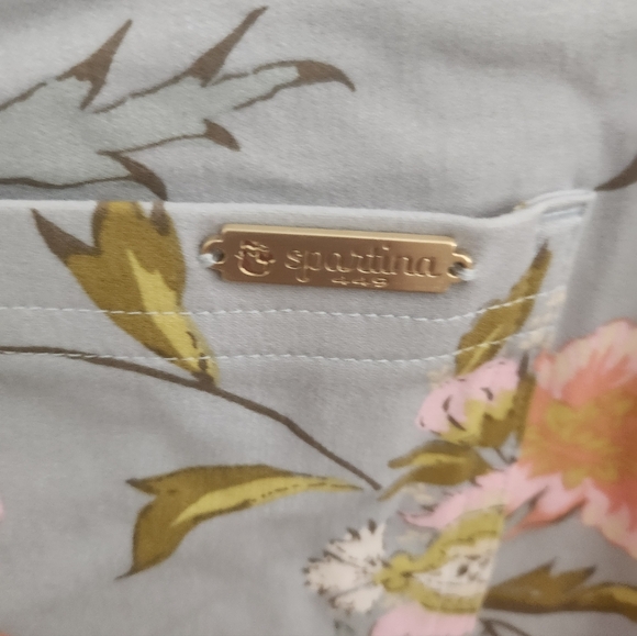 Spartina 449 Jane Jardinere Blue Maren Kick Flare Pants size XS NEW - Picture 6 of 6